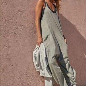 FP movement by Free People hot shot onesie in heather grey XS